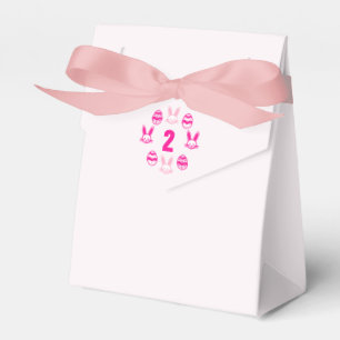 Pink Easter 2nd Birthday Favor Box
