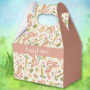 Pink Easter Bunnies Favor Box