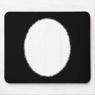 Pink Easter Bunny Rabbit White Furry Tummy Belly C Mouse Pad