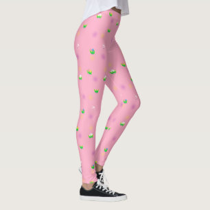 pink Easter hunt Leggings