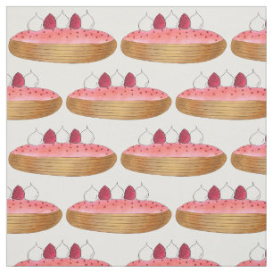 Pink Eclair French Choux Pastry Baking Patisserie Fabric