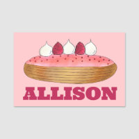 Pink Eclair French Choux Pastry Baking Patisserie