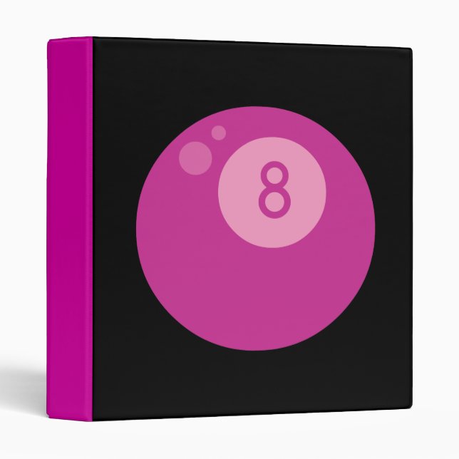 Pink Eightball Binder (Front/Spine)
