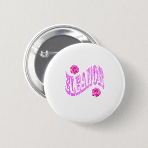 Pink Eleanor Name With Roses, 2 Inch Round Button