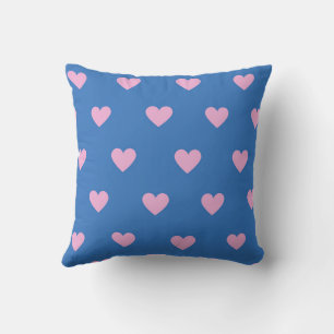 Pink Elegant Cute Cozy Modern Romantic Chic Heart Throw Pillow