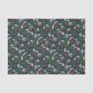 Pink Elegant Floral Roses Tissue Paper