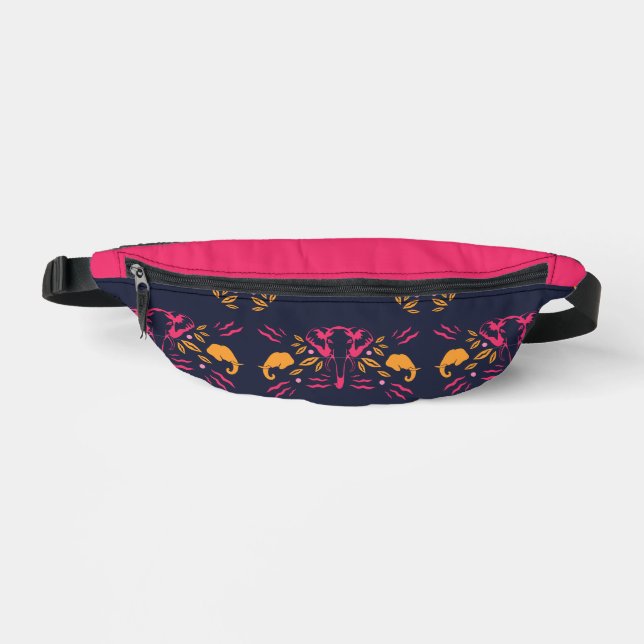 Pink Elephant Fanny Pack (Front)
