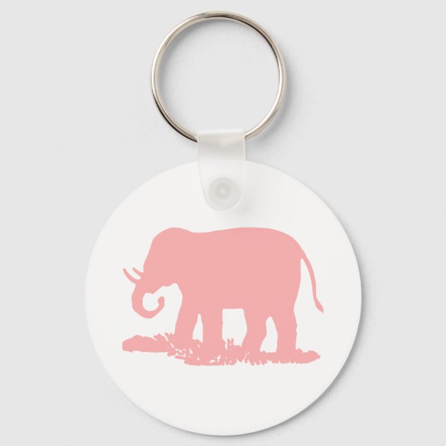 Pink Elephant Keychain (Front)