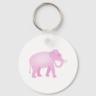 Pink Elephant Keychain