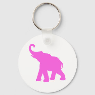 Pink Elephant Keychain