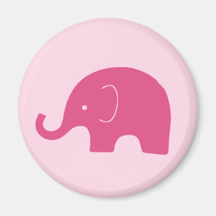 Pink Elephant Magnet