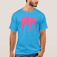 Pink Elephant Silhouette