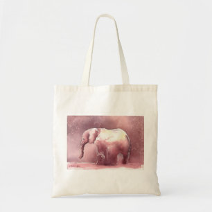 Pink Elephant Tote Bag