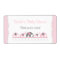 Pink Elephants Baby Shower Water Bottle or Favour