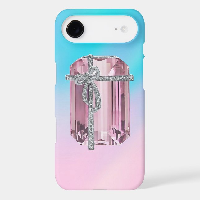 Pink Emerald Diamonds Case-Mate iPhone Case (Back)
