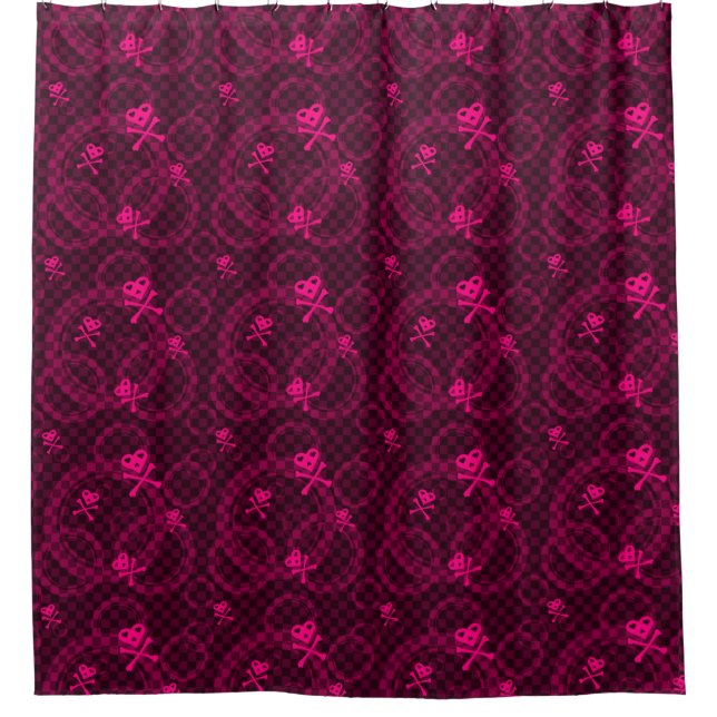 Pink Emo Pattern With Circles (Front)