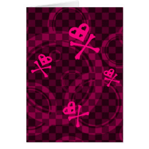 Pink Emo Pattern With Circles