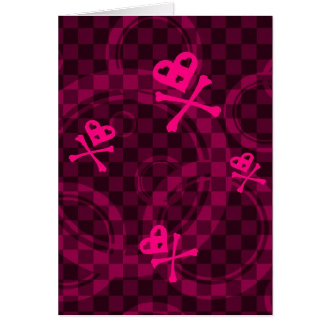 Pink Emo Pattern With Circles (Front)