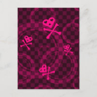 Pink Emo Pattern With Circles