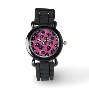 Pink emo scull Accessories  Jewellery  Watches