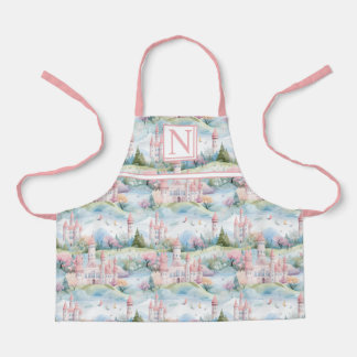 Pink Enchanting Castle Landscape - Customized Apron