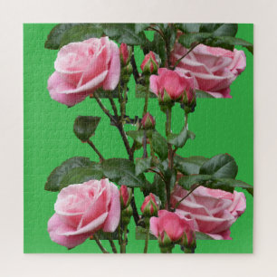 PINK ENGLISH ROSE JIGSAW PUZZLE