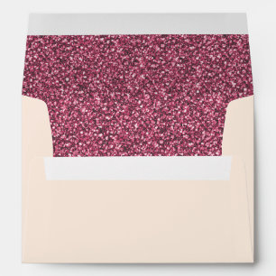 Pink Envelope with Glitter-Look Lining
