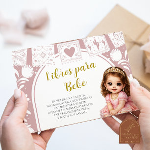 Pink Es Nina Books for Baby Enclosure Card