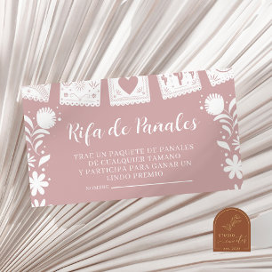 Pink Es Nina Diaper Raffle Enclosure Card