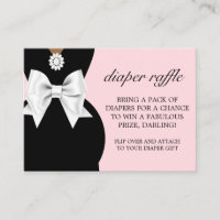 Pink Ethnic Tiffany Diaper Raffle Baby Shower