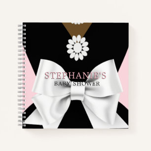 Pink Ethnic Tiffany Thème Baby shower Livre d'invi