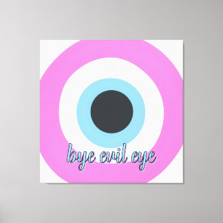 pink evil eye customizable canvas art 🧿
