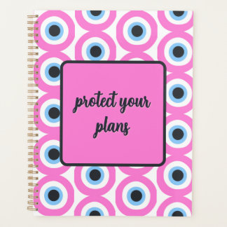 pink evil eye customizable planner 🧿