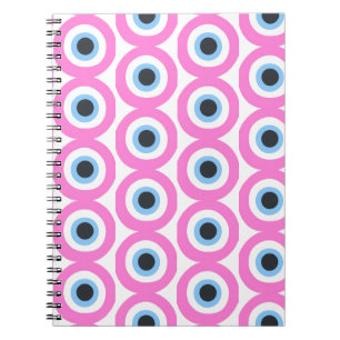 pink evil eye notebook