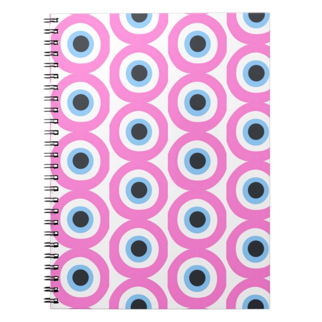 pink evil eye notebook (Front)