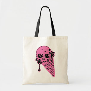 Pink Evil Ice Cream Cone Tote Bag