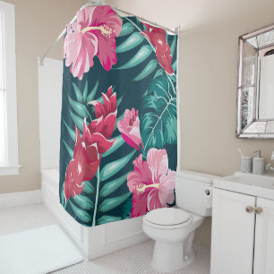 Pink Exotic Flowers design