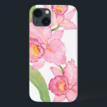 Pink Exotic Watercolor Flowers iPhone 13 Case<br><div class="desc">Pink Exotic Watercolor flowers Artist: Tim OToole</div>