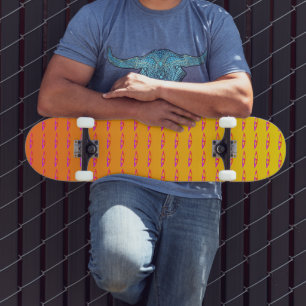 Pink Eye Sunrise skateboard