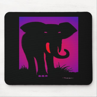 Pink Eyed Elephant Mouse Pad