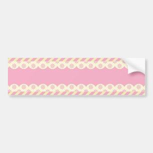 Pink  Eyelet  Background Bumper Sticker