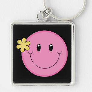 Pink Face Keychain