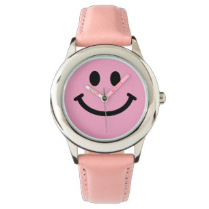 Pink face watch