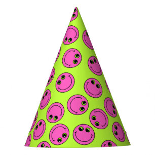 Pink Faces Party Hat