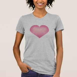 Pink Fade Heart T-Shirt