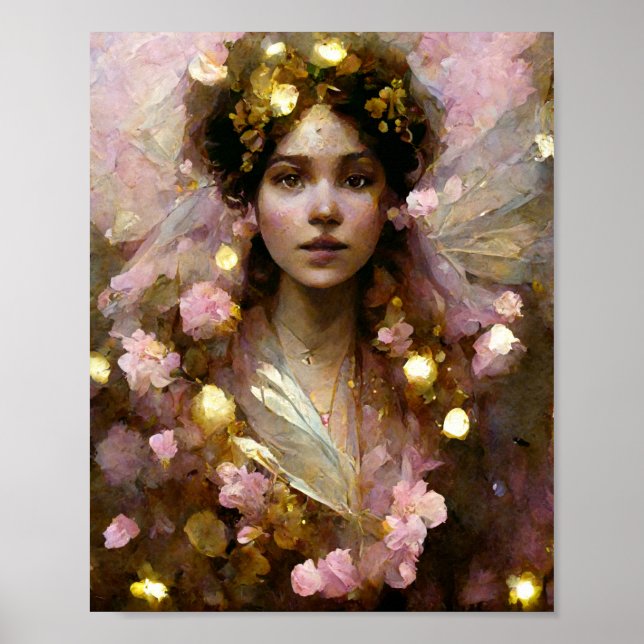 Pink Fae 2 Fantasy Art Poster (Front)