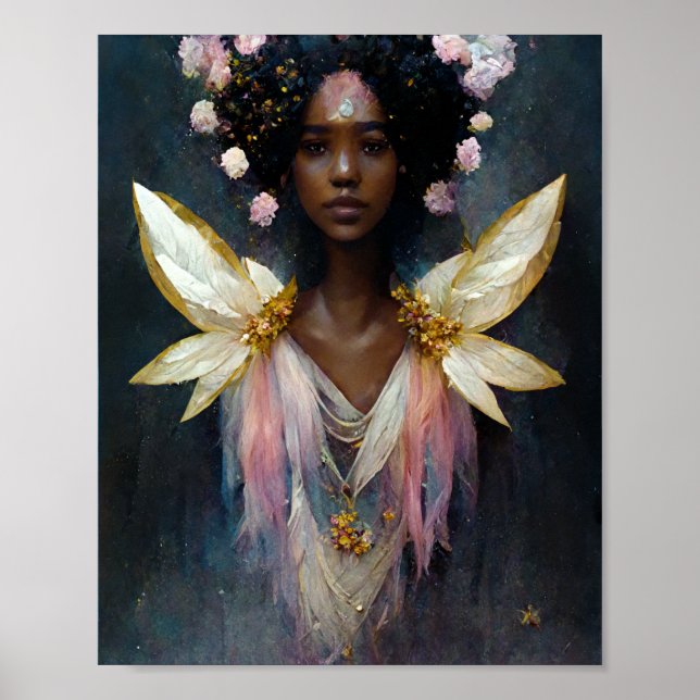 Pink Fae 7 Fantasy Art Poster (Front)
