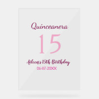 Pink fairy 15th birthday simple moder quinceanera 