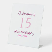 Pink fairy 15th birthday simple moder quinceanera