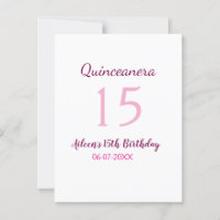 Pink fairy 15th birthday simple moder quinceanera